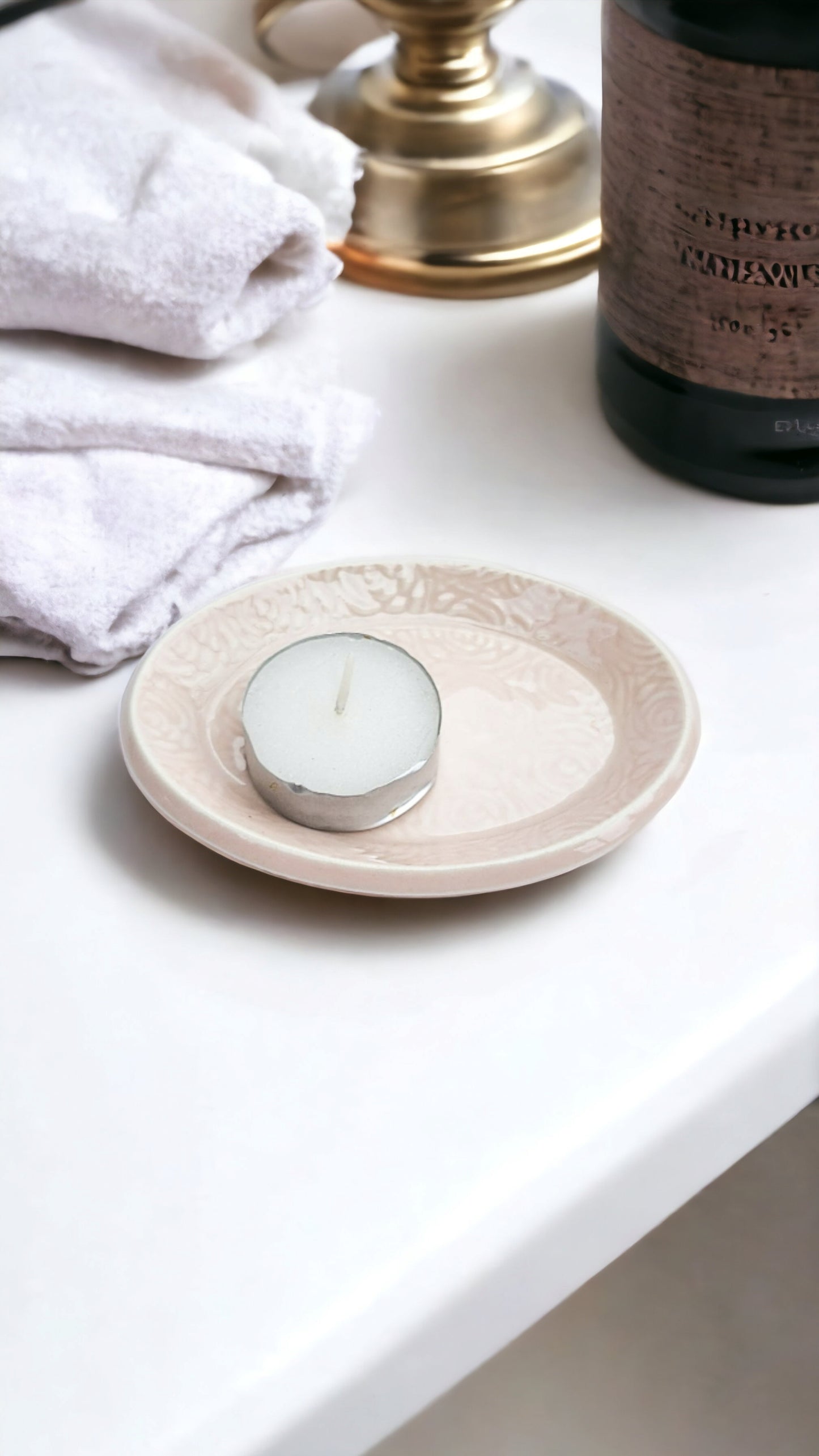 Extra Small Rose Dish - Pale Pink