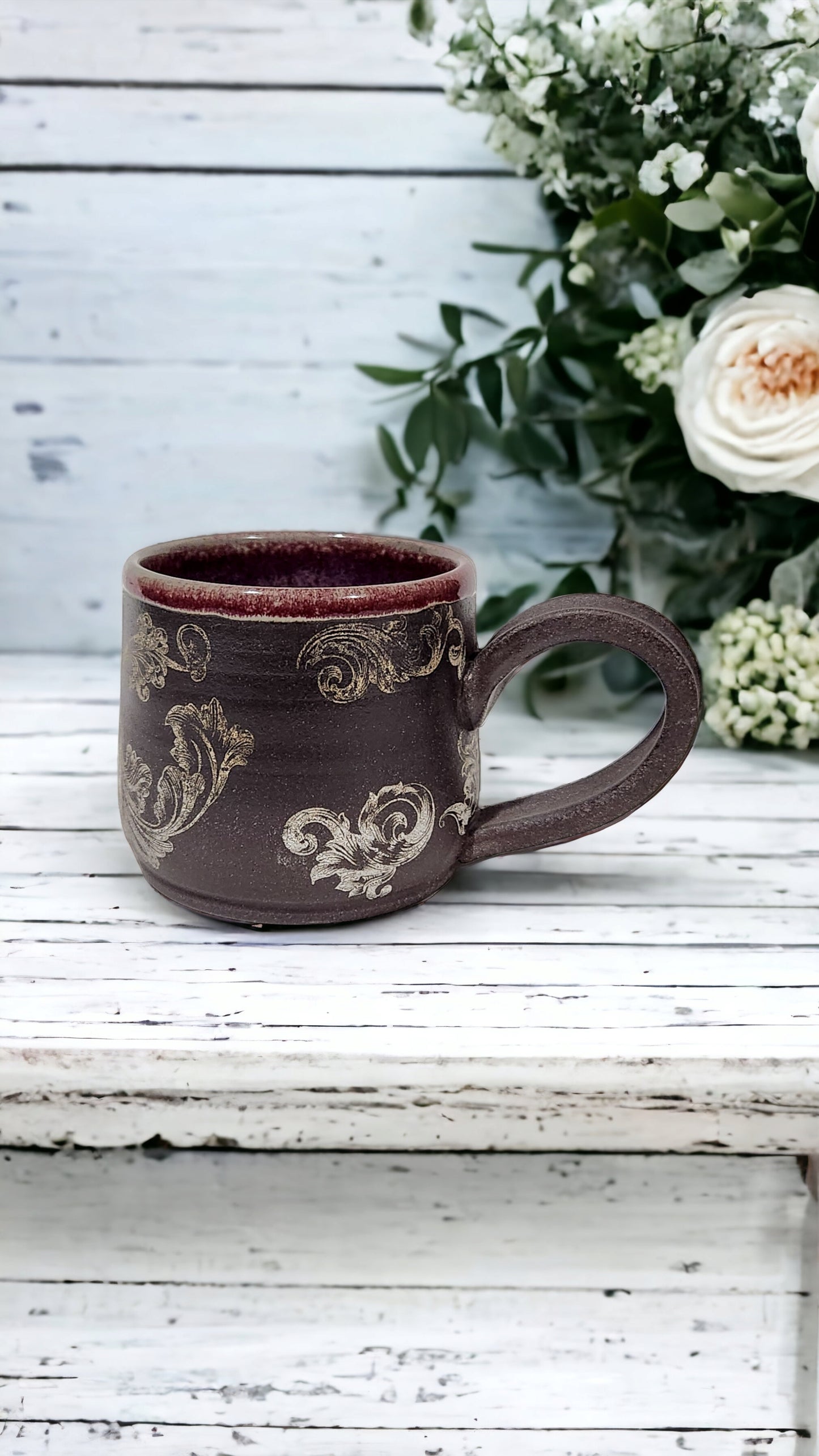 Rustic Flourish Cappuccino Mug 2