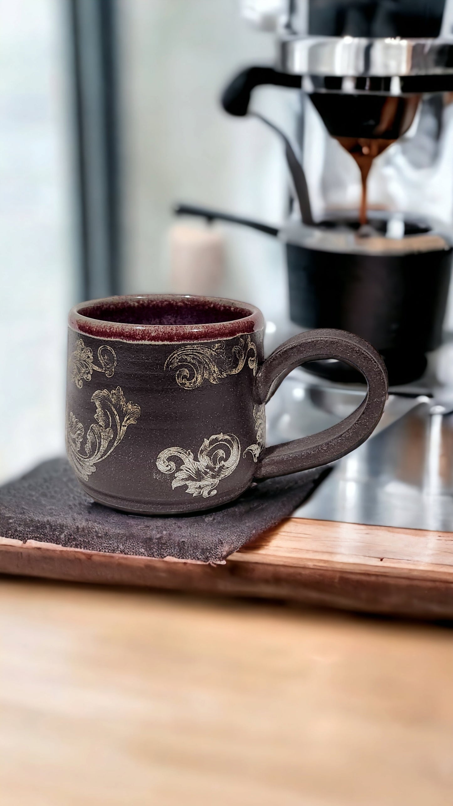 Rustic Flourish Cappuccino Mug 2