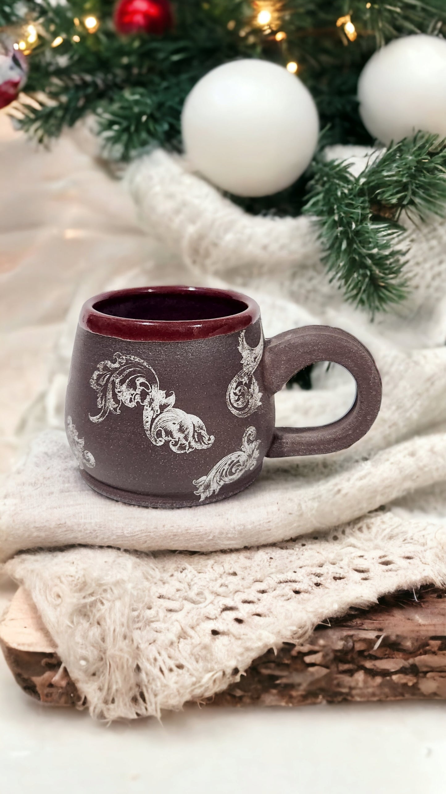 Rustic Flourish Cappuccino Mug 3